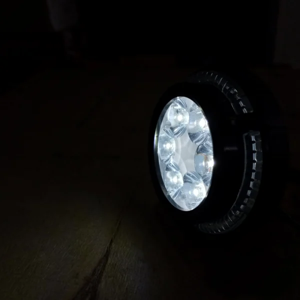 LED Spotlight For Motorcycle High Power Led Light With Red/Blue Ring and Blinking Warning Lights - Image 8